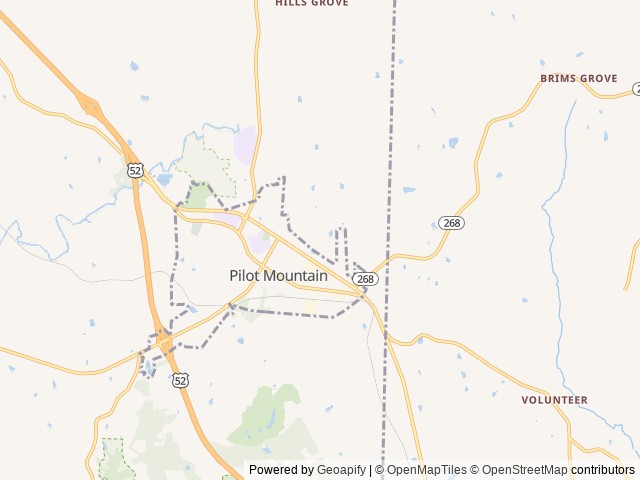 Map for 2017 Forest River Salem near Pilot Mountain, NC