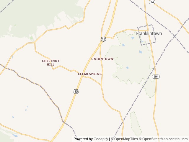 Map of Walmar Manor location at Dillsburg, PA, United States