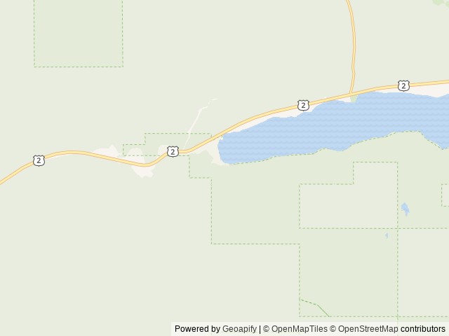 Map of Mcgregor Lake Campground location at Libby, MT, United States