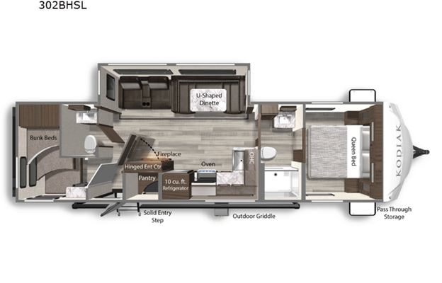 2023 Dutchmen RV Kodiak Ultra-Lite 302BHSL