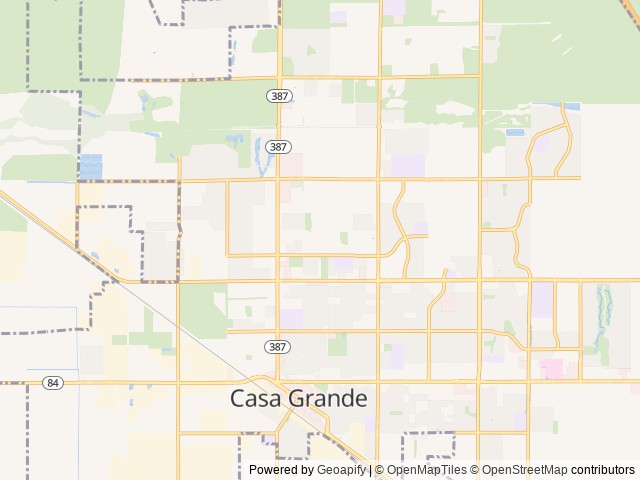 Map of Spanish Trails West, Casa Grande, Arizona (Age Restricted 55+) location at Casa Grande, AZ, United States