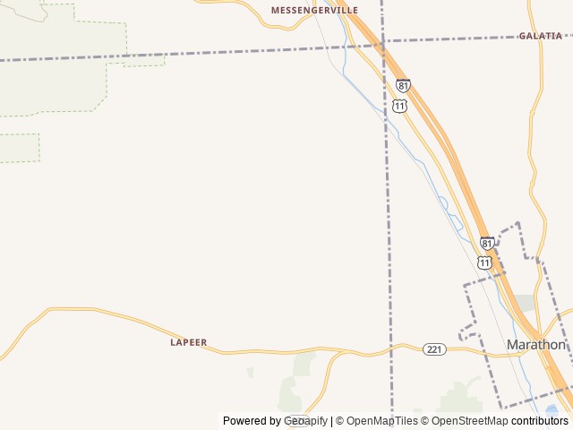 Map of Country Hills Campground location at Marathon, NY, United States