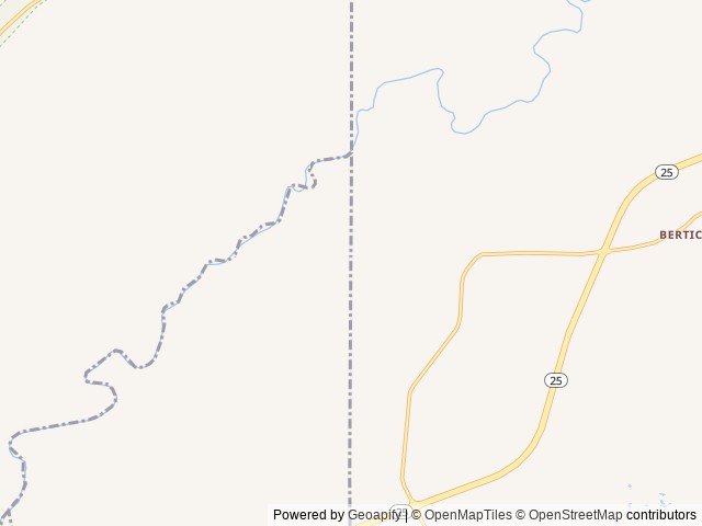Map of Low Head Dam location at Lena, MS, United States
