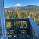 View of Mt. Hood from the Flag Point Lookout catwalk.