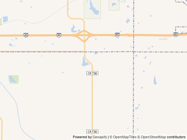 Map for Vandevoort's Travel Trailer near Grinnell, IA
