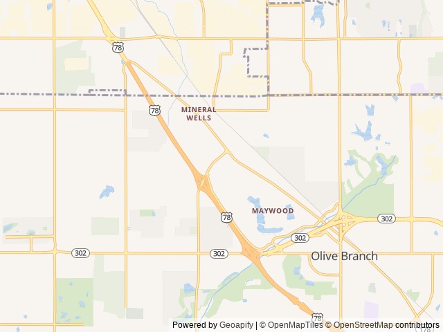 Map for Coachmen RV Freelander 31SS near Olive Branch, TN
