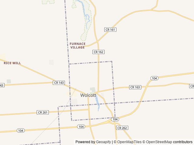 Map of Twisted Creek Campground location at Wolcott, NY, United States
