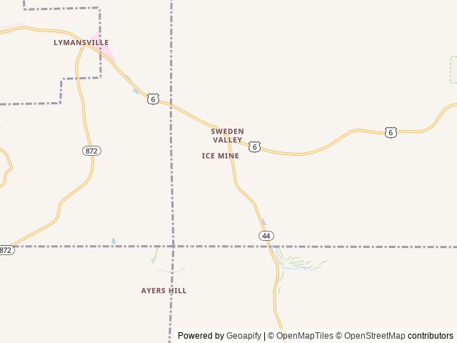 Map of Getaway At Gary's location at Coudersport, PA, United States
