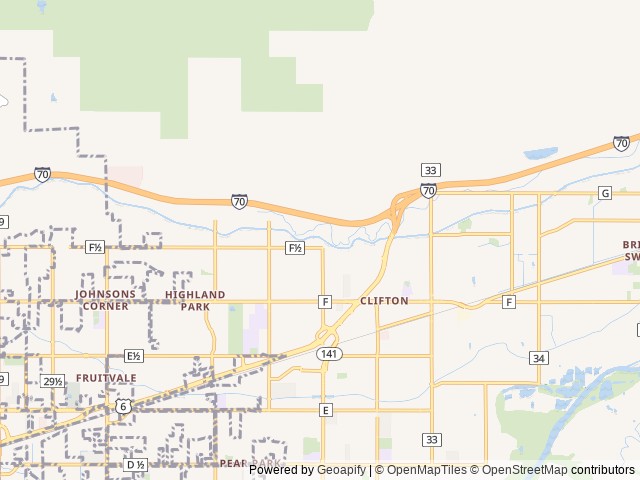 Map for Pet-Friendly Family Camper near Grand Junction, UT