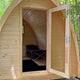 Interior of the camping pod