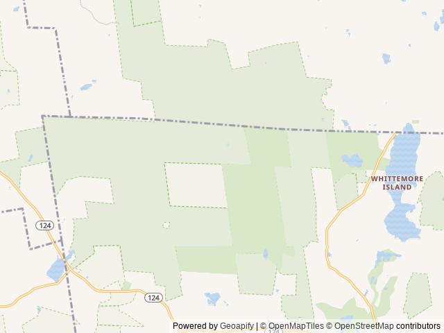 Map of Monadnock State Park Campground location at Dublin, NH, United States