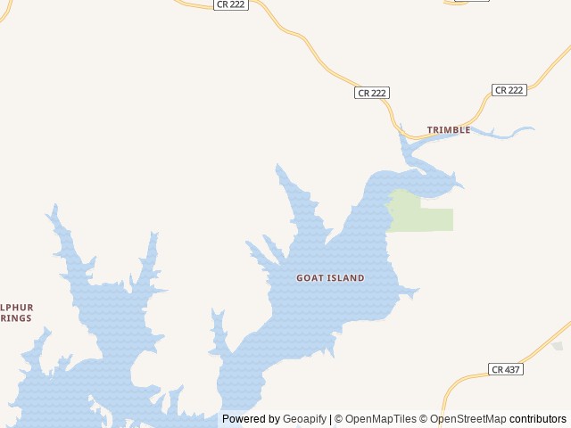 Map of Brag Patch RV Park and Resort location at Crane Hill, AL, United States