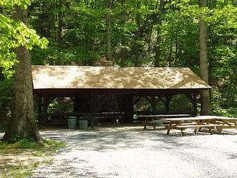 Williams Branch Picnic Shelter at Sherando Lake