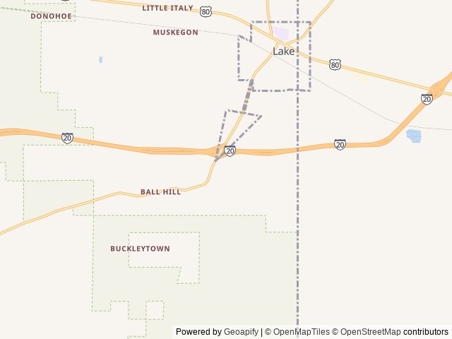 Map of Love's RV Hookup-Lake MS 639 location at Lake, MS, United States