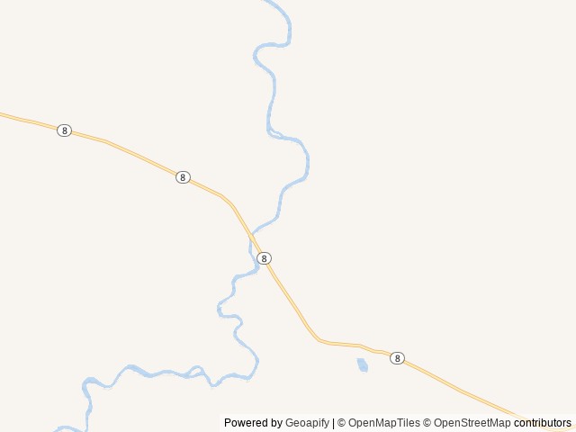Map of Brushkana Creek Campground location at Glennallen, AK, United States