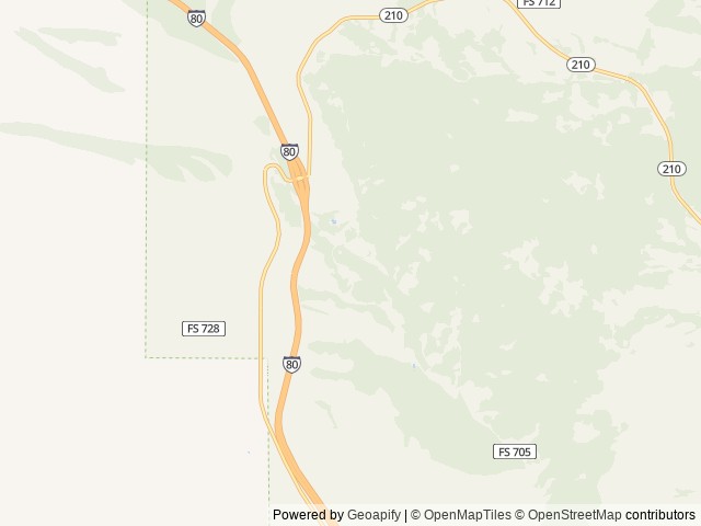 Map of Hidden Valley Group Site location at Laramie, WY, United States