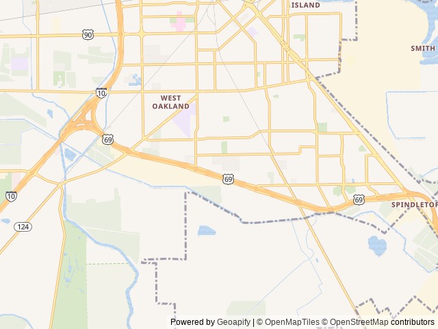Map of Cardinal RV Park location at Beaumont, TX, United States