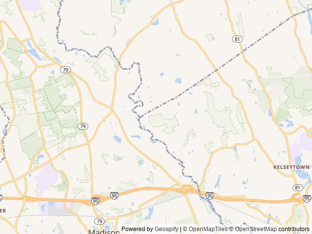 Map of Riverdale Farm Campsites location at Clinton, CT, United States