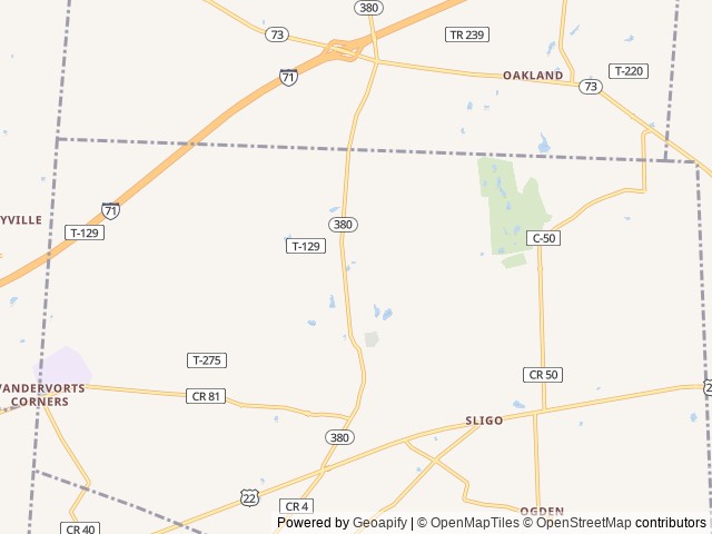 Map of Thousand Trails Wilmington location at Harrison, OH, United States