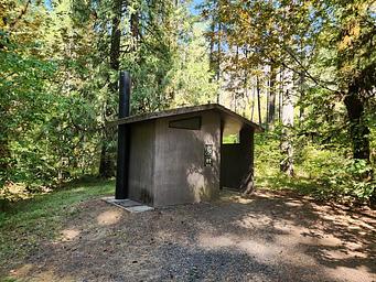 Toilet at Boulder Creek Campground