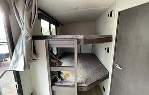 King Bed with Solar Travel Trailer