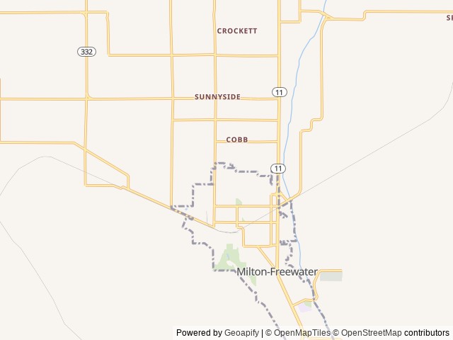 Map for Toy Hauler Spacious with all your amenities near Milton-Freewater, WA