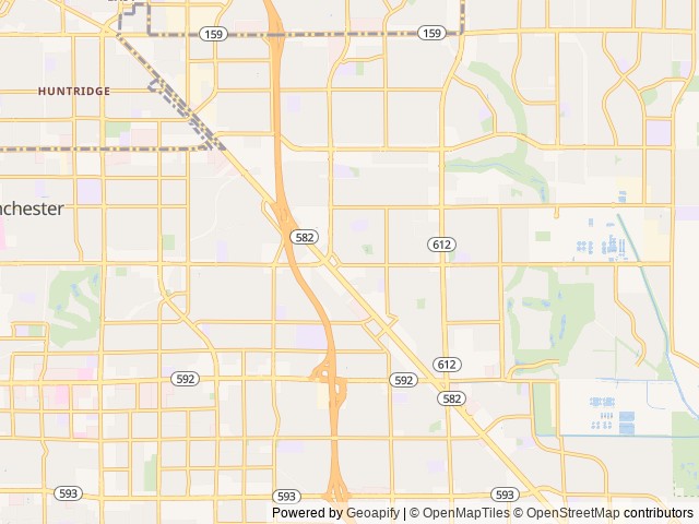 Map of Las Vegas RV Resort location at Paradise, NV, United States