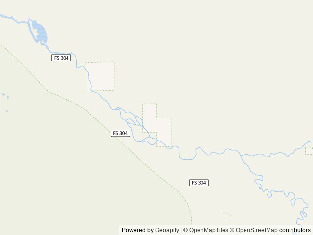 Map of Goosewing Ranch location at Kelly, WY, United States
