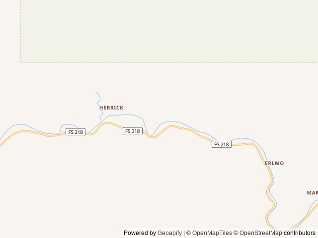 Map of Huckleberry Campground location at Calder, ID, United States