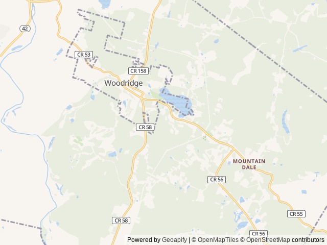 Map of The Outlier Inn location at Woodridge, NY, United States