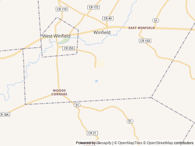 Map of Scenic View Campground location at West Winfield, NY, United States
