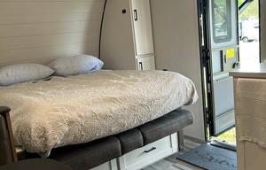 Cute little Murphy bed and bunk house