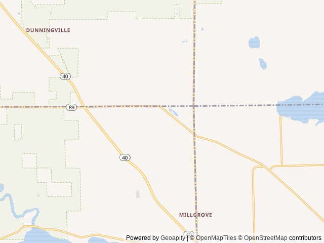 Map of Triponds Family Camp Resort location at Allegan, MI, United States