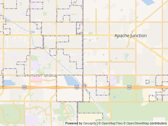 Map of Superstition Sunrise RV Resort location at Apache Junction, AZ, United States