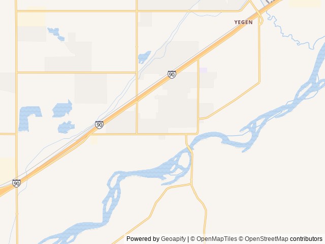 Map for 2012 Jayco Greyhawk 31FS near Billings, MT