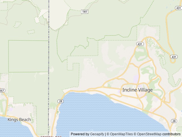 Map for *Burning Man* Trailer setup on playa ready near Incline Village, CA