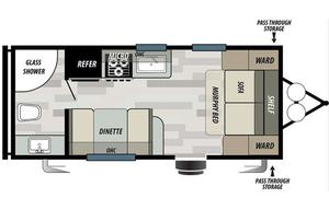 2021 Forest River Wildwood X-Lite T178DB Bunkhouse
