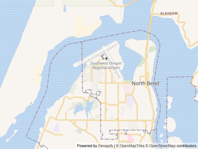Map for FamGlamp near North Bend, OR
