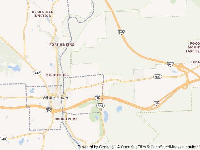 Map of Lehigh Gorge Campground location at Pennsylvania 18661, PA, United States