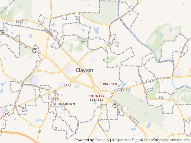 Map for Outdoor Get Away near Clayton, NC