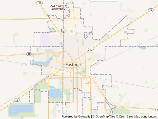 Map for "Angela's Kitchen Sink" near Fostoria, OH