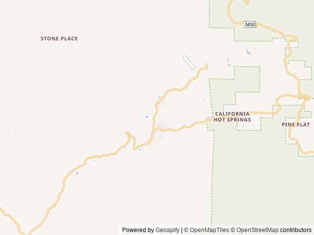 Map of Quail Valley Recreational Village location at California Hot Springs, CA, United States