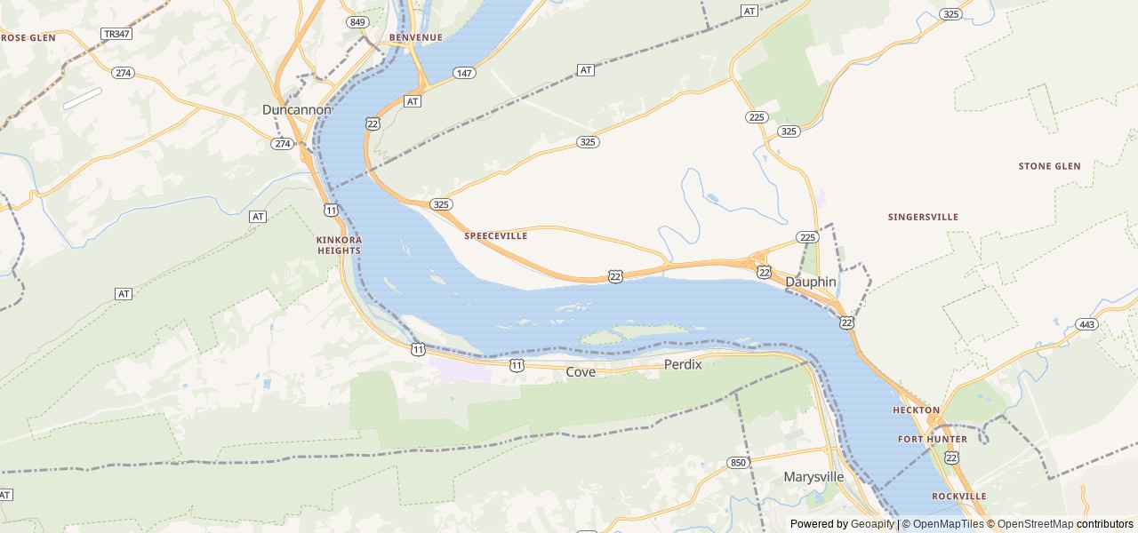 Map for 2019 Jayco Jayflight 224BH near Dauphin, PA