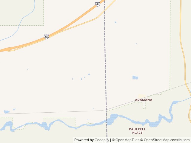 Map of Tickled Pink Flamingos location at Holbrook, AZ, United States