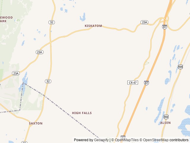 Map of Piaule Catskill location at Catskill, NY, United States