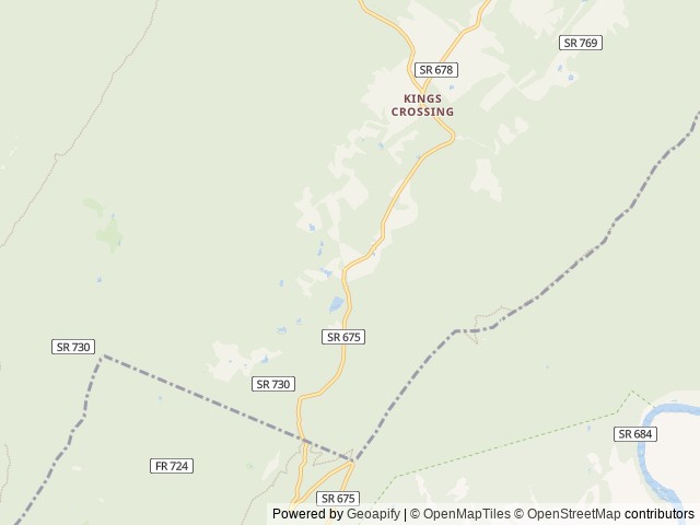 Map of Fort Valley Ranch location at Fort Valley, VA, United States
