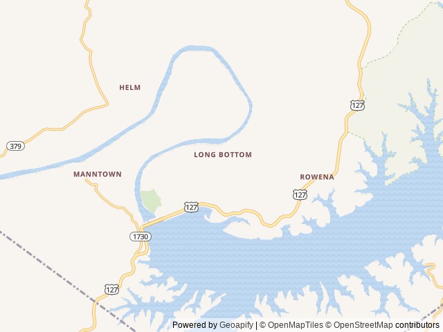 Map of Foggy Bottom Campground location at Jamestown, KY, United States