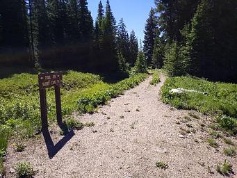 Continental Divide Trail and Rabbit Ears hike access behind Dumont Campground