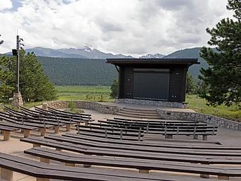 Moraine Park Amphitheater with Longs Peak in the background