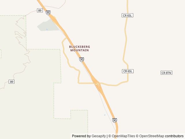 Map of Kickstands Campground & Venue location at Sturgis, SD, United States